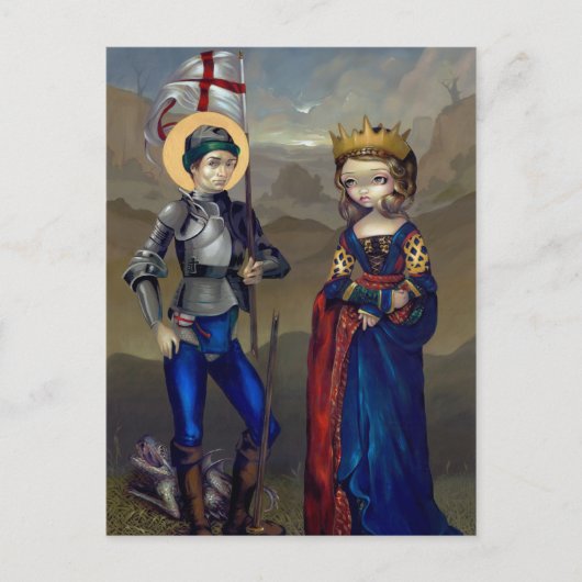 Postale " Saint George et la princesse Sabra" Carte postal (Devant)