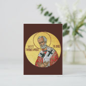 Postale Saint Nicolas la carte de prière du travailleur-ém (Debout devant)