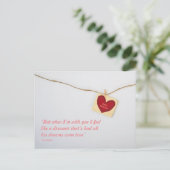 Postale Saint Valentin simple carte élégante 01 (Debout devant)