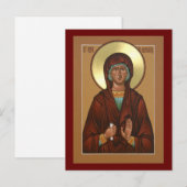 Postale Sainte Anna la Prophétiesse Icon Carte de prière (Devant / Derrière)