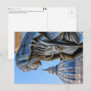 Postale Sainte Catherine de Sienne, Rome, Italie Carte Pos