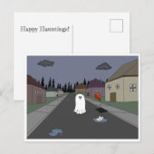 Postale Saison éffrayante 2022 Happy Hauntings Carte posta (Devant / Derrière)