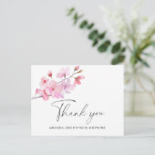 Postale Sakura - Carte de remerciement de mariage (Debout devant)