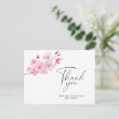 Postale Sakura - carte de remerciements de douche nuptiale (Debout devant)