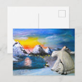 Postale Salutation Carte de Noël saisonnière vide (Devant / Derrière)