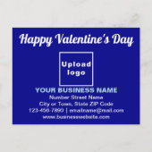 Postale Salutation de Saint-Valentin d'affaires sur carte (Devant)
