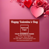 Postale Salutation de Saint-Valentin d'affaires sur carte 