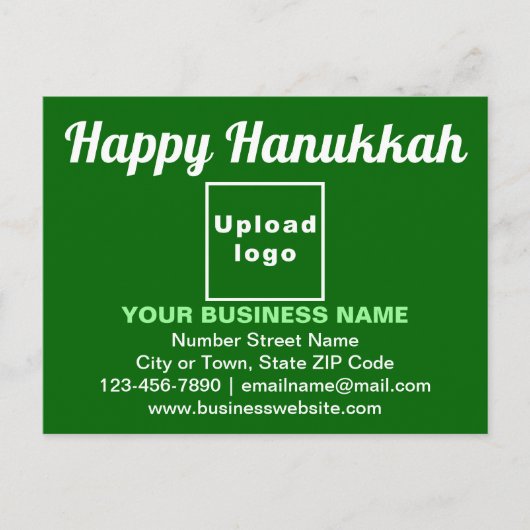 Postale Salutation des entreprises Hanoukka sur carte post (Devant)