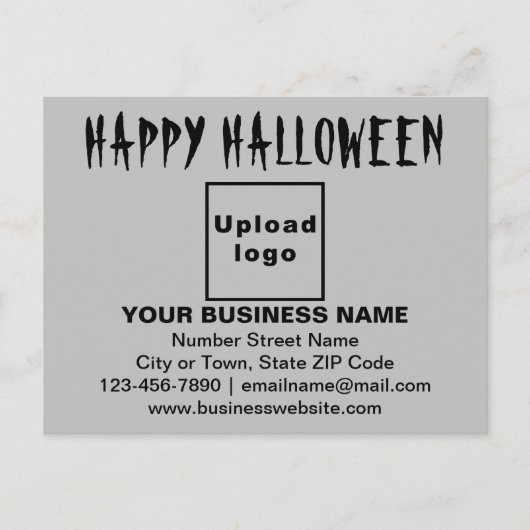 Postale Salutation d'Halloween d'affaires sur carte postal (Devant)
