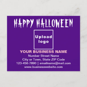 Postale Salutation d'Halloween d'affaires sur carte postal