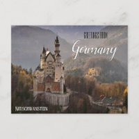 Salutations de Allemagne Neuschwanstein Carte Post