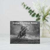 Postale Salutations de Billings, Montana Rodeo Carte posta (Debout devant)