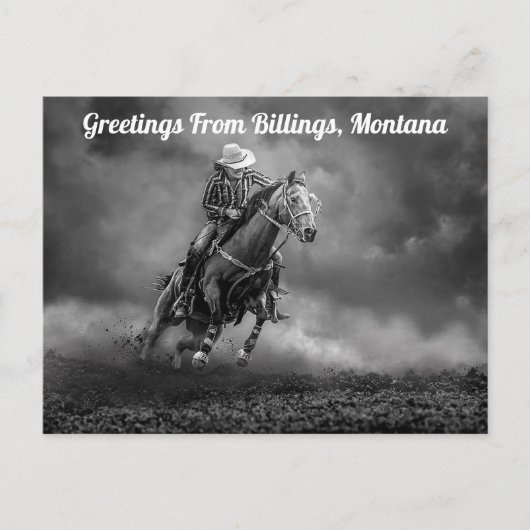 Postale Salutations de Billings, Montana Rodeo Carte posta (Devant)