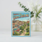 Postale Salutations de Bloomfield NJ Carte postale, Rétro (Debout devant)