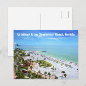 Postale Salutations De Clearwater Beach, Floride Carte Pos (Devant / Derrière)