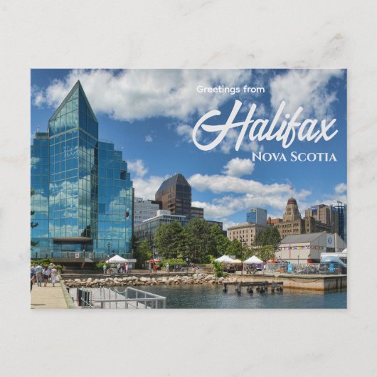 Postale Salutations de Halifax Nouvelle-Écosse Carte posta (Devant)