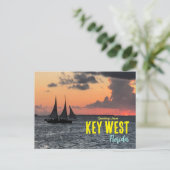 Postale Salutations de Key West Florida Sunset carte posta (Debout devant)