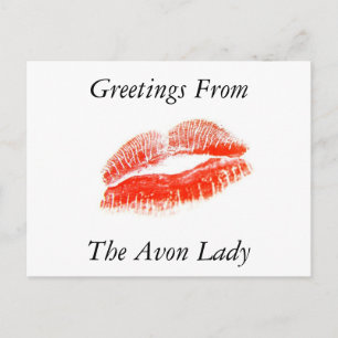 Postale Salutations De La Carte Avon Lady Post