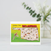 Postale Salutations de la carte Vintage de l'Oklahoma (Debout devant)