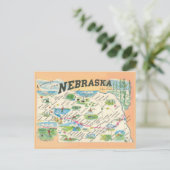 Postale Salutations de la carte vintage du Nebraska (Debout devant)