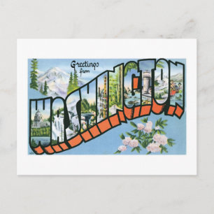 Postale Salutations de l'Etat de Washington ! Carte postal