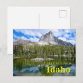 Postale Salutations de l'Idaho Scenic Mountain Carte posta (Devant / Derrière)