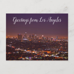 Postale Salutations de Los Angeles Californie Carte postal