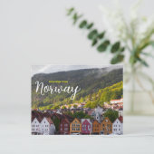 Postale Salutations de Norvège Pittoresque Paysage Carte p (Debout devant)