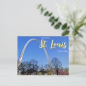 Postale Salutations de St Louis Arch Missouri Carte postal (Debout devant)