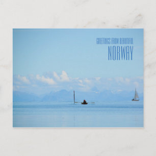 Postale Salutations du carte photo de l'océan norvégien