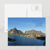 Postale Salutations du magnifique carte photo norvégien (Devant / Derrière)