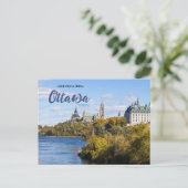 Postale Salutations pittoresques d'Ottawa Canada Carte pos (Debout devant)