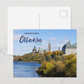 Postale Salutations pittoresques d'Ottawa Canada Carte pos (Devant / Derrière)