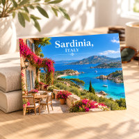Sardaigne Italie Ensoleillée Baie Turquoise Carte