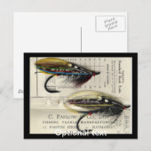 Postale Saumon classique Voler sur carte (Devant / Derrière)