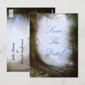 Postale Scène de forêt enchantée, carte de sauvegarde de l (Devant / Derrière)