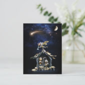 Postale Scène de la nativité des elfes de maïs - Carte de (Debout devant)