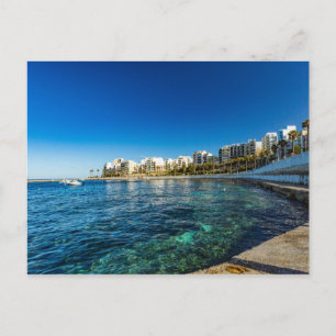 Postale Scène de St Pauls Bay, Malte Carte de Vacances