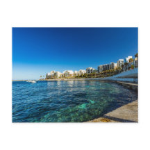 Scène de St Pauls Bay, Malte Carte de Vacances