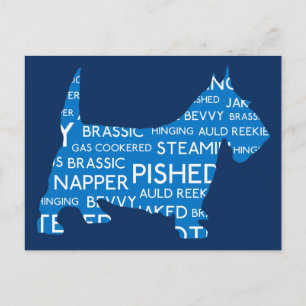 Postale scottie Auld Reekie Scottish Slang.png Carte posta