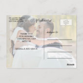 POSTALE SCRIPT D'AMOUR ET DE REMERCIEMENTS | CARTE POSTCAR (Dos)