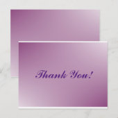 Postale Script simple - Carte de remerciements violet mari (Devant / Derrière)