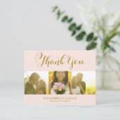 POSTALE SCRIPT WHIMSIQUE | CARTE POSTCARD MERCI MARIAGE (Debout devant)