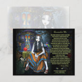 Postale Se souvenir de moi Gypsy Fortune Teller Poem Carte (Devant / Derrière)