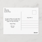 Postale Semaine d'Aviation de Lyon Carte d'Anniversaire Vi (Dos)