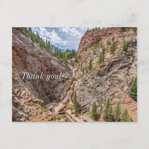 Postale Sept Chutes Colorado Carte de Remerciement