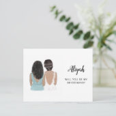 Postale Seras-Tu Ma Carte De Proposition D'Épouse (Debout devant)