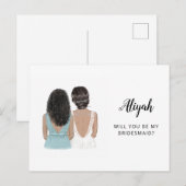 Postale Seras-Tu Ma Carte De Proposition D'Épouse (Devant / Derrière)