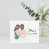 Postale Seras-Tu Ma Carte De Proposition D'Épouse (Debout devant)