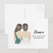 Postale Seras-Tu Ma Carte De Proposition D'Épouse (Devant / Derrière)
